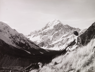 Aoraki, or Mount Cook, South Island, New Zealand, 1966 (b/w photo) [2005/010/1/16/36]