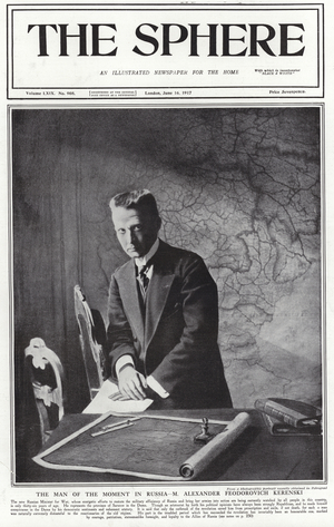 Alexander Fyodorovich Kerensky (b/w photo)
