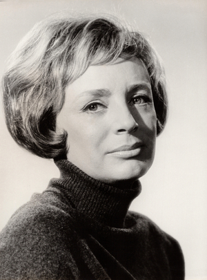 German actress Inge Langen, Germany around 1965 (b/w photo)