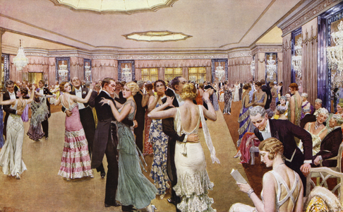 Dorchester Hotel, London, 1931: The Ballroom (colour litho)