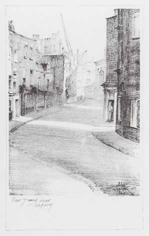 London Lanes: New Gravel Lane (litho)