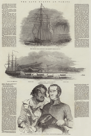 The late Events at Tahiti (engraving)