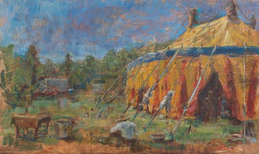 Beside the Big Top, 2011 (oil and tempera on panel)