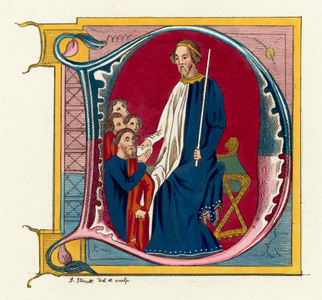 John Of Gaunt, Duke Of Lancaster (coloured engraving)