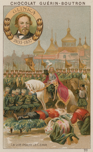 Glinka, La Vie pour le Czar (chromolitho)