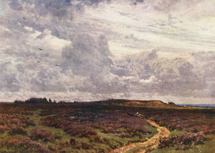 The Sandy Road, Milford Heath (colour litho)