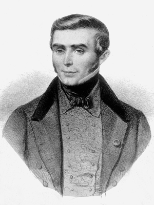 Eugene Scribe (1791-1861) French writer, engraving