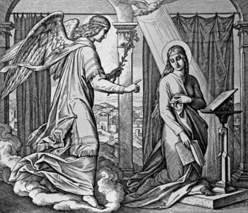 The Annunciation, 1860 (engraving)