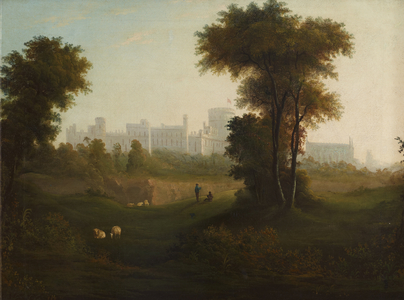A View of Windsor Castle (oil on canvas)