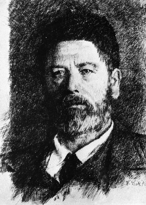 Self portrait, 1896 (litho)