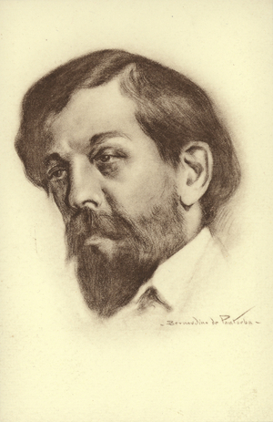 Claude Debussy, French composer (1862-1918) (engraving)