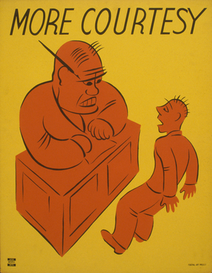 More courtesy, 1936 (colour screen print)