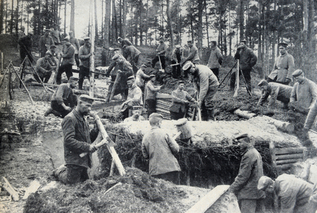 I. WK - Eastern front - expansion of positions (photo)