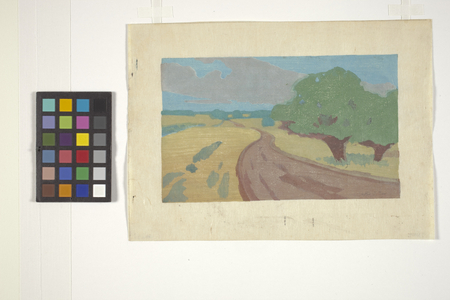 The Argilla Road (colour woodblock print)