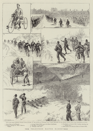 The Volunteer Easter Manoeuvres (engraving)