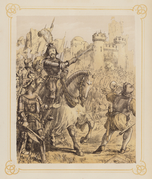 Illustration for John Bunyan's Holy War (litho)