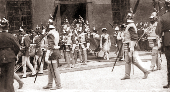 Prince Regent Luitpold on the Order Feast of Georgs Ritter, c.1900 (b/w photo)