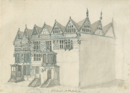 Stafford - Ancient 'High House': water colour painting, nd [1794] (painting)