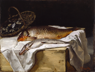 Still Life with Fish, 1866 (oil on canvas)