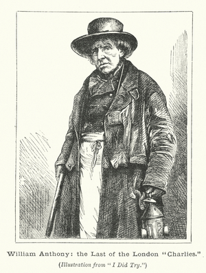 William Anthony, the Last of the London "Charlies" (engraving)
