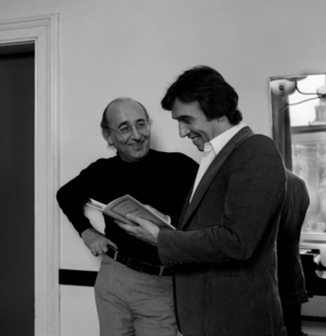with Claudio Abbado Vienna Musikverein Hall 1975 Friedrich Gulda, conductor, 1975 (photo)