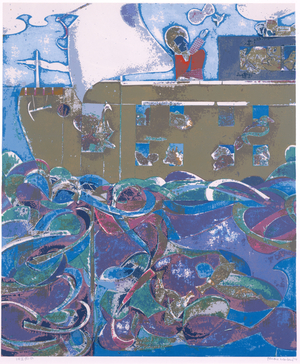 Noah, The Third Day (Noah's Ark), 1974 (screenprint)