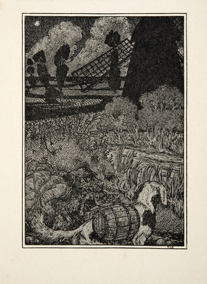Canine Smugglers, from A Hundred  Anecdotes of Animals, pub. 1924 (engraving)