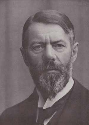Max Weber, German historian and economist (b/w photo)