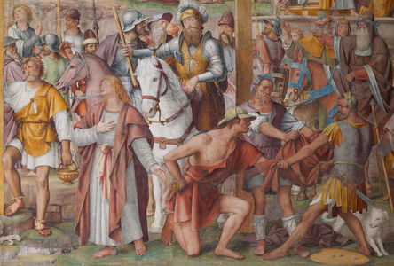 Detail of the Passion and Crucifixion of Christ, 1529 (fresco)