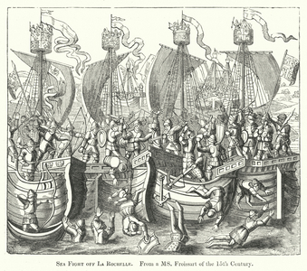 Sea Fight off La Rochelle (engraving)