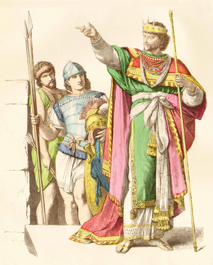 Warrior and Jewish king, ca. 1st century (photo)
