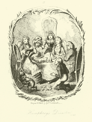 Illustration for Humphry Clinker by Tobias Smollett (engraving)