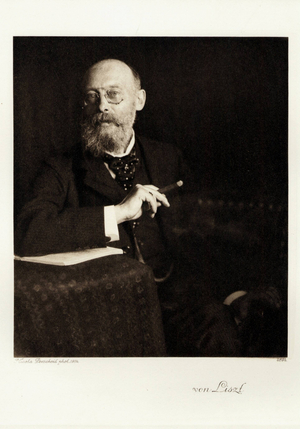 Franz von Liszt, 1904 (copper plate print)