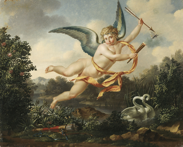 Allegories of Love - Cupid with a Torch and Arrow, 1803 (oil on canvas)
