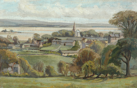 Bardsea from Birkrigg (oil on canvas)