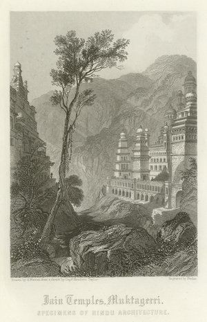 Jain temples, Muktagerri, India (engraving)