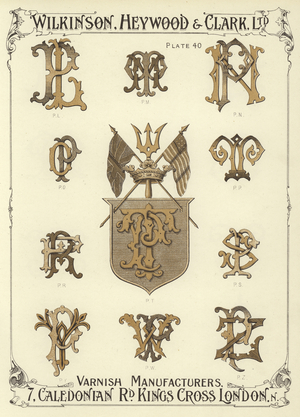 PL, PM, PN, PO, PT, PP, PR, PS, PY, PW, PZ (chromolitho)