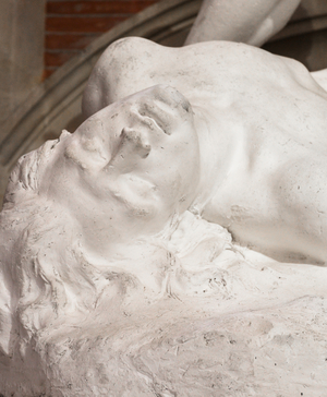 Cain and Abel, Abel dead, detail, 1894 (plaster)