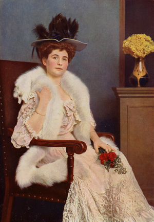 Portrait of a woman (coloured photo)