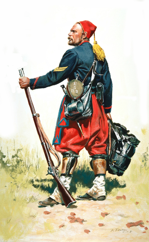 Union army, Corporal 5th New York Volunteers - Duryee Zouaves, 1989 (w/c & gouache on paper)