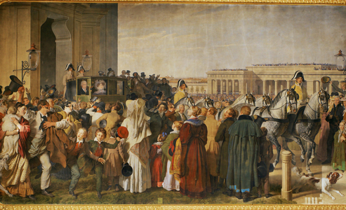 First drive of Emperor Franz I after a serious illness …