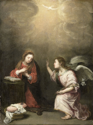 The Annunciation, 1700-1800 (oil on panel)