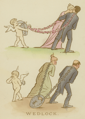 Page from The Satires of Cynicus (colour litho)