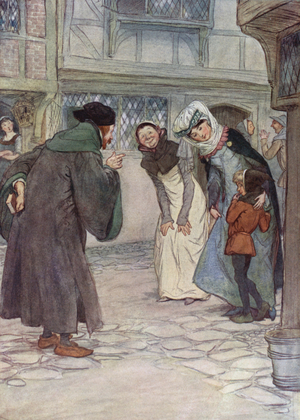 Illustration for The Merry Wives of Windsor (colour litho)