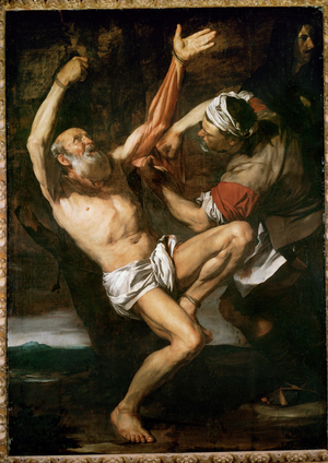 The martyrdom of St. Bartholomew (painting on canvas)