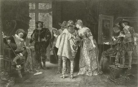 Connoisseurs at Rembrandt's Studio (gravure)