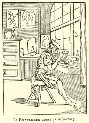 Le Peintre sur verre, Vitripictor (engraving)