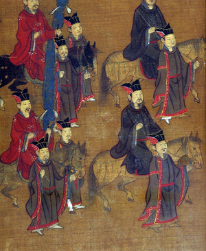 China: Detail of an imperial procession, Northern Song Dynasty (960-1127)