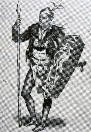 Dayak native of Borneo 1880.
