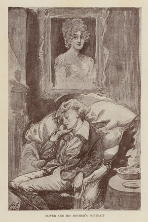 Illustration for Oliver Twist by Charles Dickens (litho)